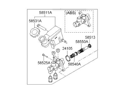 Hyundai 58510-2S201 Cylinder Assembly-Brake Master