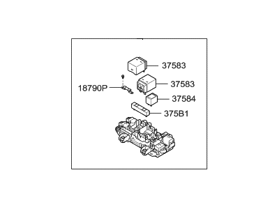 Hyundai Sonata Hybrid Relay - 37514-E6510