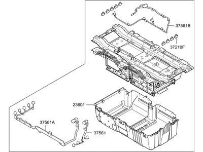 2019 Hyundai Sonata Hybrid Car Batteries - 37510-G0000