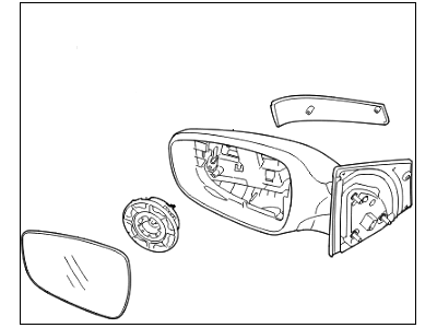 Hyundai 87620-A5380 Mirror Assembly-Outside Rear View,RH