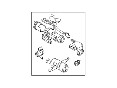 Hyundai 81905-2DG11 Lock Key & Cylinder Set