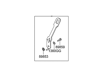 Hyundai 89890-2E100 Holder Assembly-Child Rest Hook