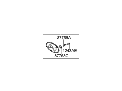 Hyundai 86300-2B000 Tail Gate Logo Emblem