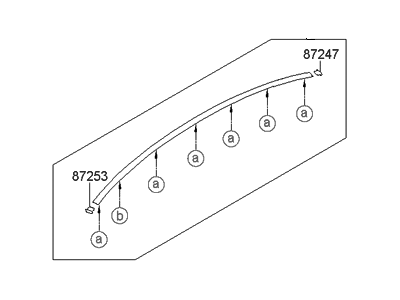 Hyundai 87251-2H000 Garnish Assembly-Roof Side,LH