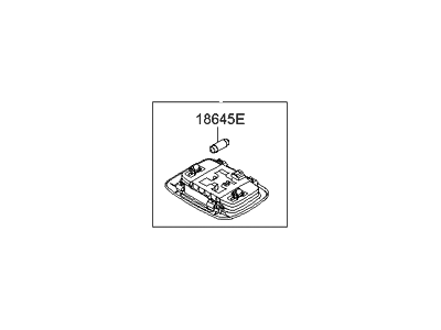 Hyundai 92850-3K001-X6 Map Lamp Assembly