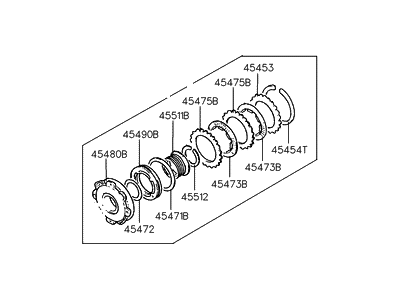 Hyundai 45470-36500 Clutch Assembly-Front