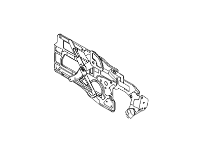 Hyundai 83405-26000 Module Panel & Regulator Assembly-Rear Door,LH