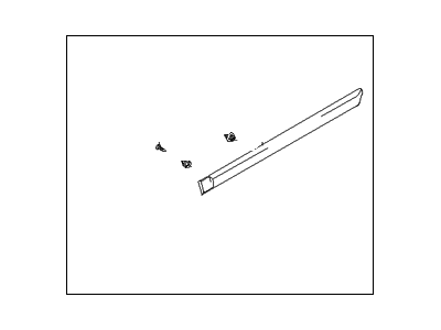 Hyundai 87732-25500-CA Moulding Assembly-Rear Door Waist Line,RH