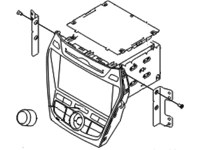 Hyundai 96560-4Z112-4XFLT Reman Head Unit Assembly AVN