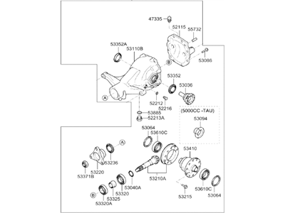 Hyundai Differential - 53000-4F000