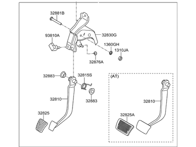 Hyundai 32800-1R200 Pedal Assembly-Brake