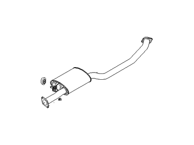 2010 Hyundai Santa Fe Exhaust Pipe - 28650-1U300