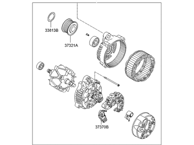 2015 Hyundai Santa Fe Sport Alternator - 37300-2G850