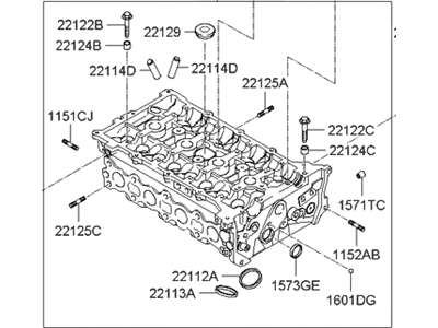 Hyundai 22100-2G120 Head Assembly-Cylinder