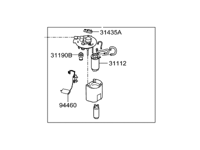 Hyundai 31110-A5600 Complete-Fuel Pump