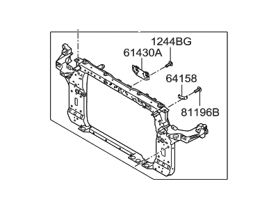 Hyundai 64101-2S000 Carrier Assembly-Front End Module