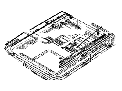 1990 Hyundai Sonata Weather Strip - 81623-33000