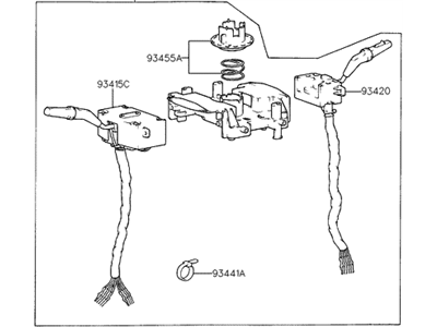 Hyundai 93450-34422 Switch Assembly-Multifunction