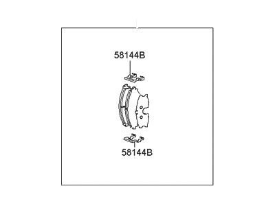 2002 Hyundai XG350 Brake Pad Set - 58101-39A20