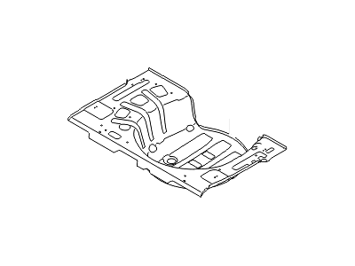 Hyundai 65513-A5000 Panel Assembly-Rear Floor,Rear