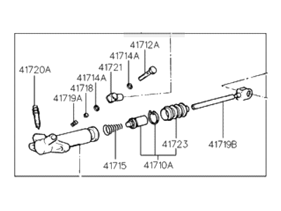 Hyundai 41710-22650 Cylinder Assembly-Clutch Release