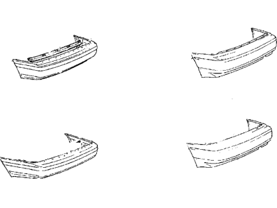 1991 Hyundai Excel Bumper - 86610-24000