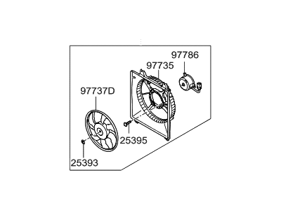 Hyundai 97730-2B000 Blower Assembly-Conderser