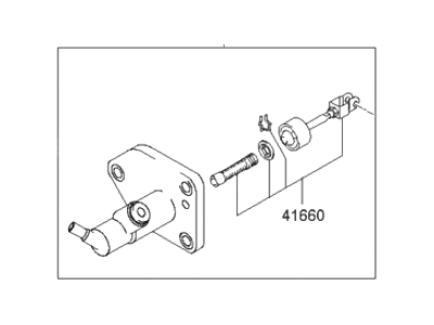 2003 Hyundai Santa Fe Clutch Master Cylinder - 41610-26005