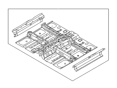 2010 Hyundai Tucson Floor Pan - 65100-2S700