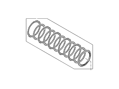 Hyundai 45425-26000 Disc Set-Clutch