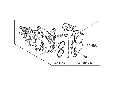 Hyundai 41470-2D011 Actuator Assembly-Clutch(1)