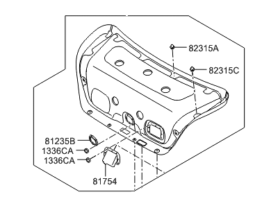 Hyundai 81750-3N020 Trim Assembly-Trunk Lid