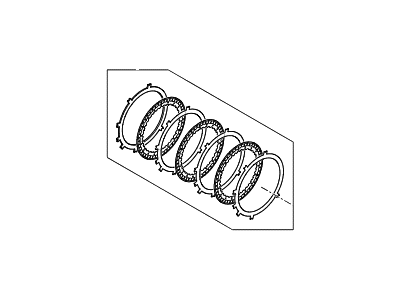 Hyundai 45625-2F210 Disk Set-Under Drive Brake