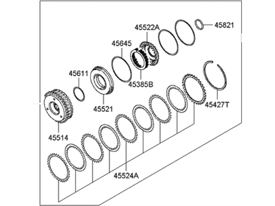 Hyundai 45510-3A500 Clutch Assembly-Under Drive