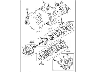 2004 Hyundai Tucson Automatic Transmission Overhaul Kit - 45010-39F02