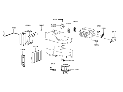 Hyundai 97601-3D005 Evaporator & Blower Unit