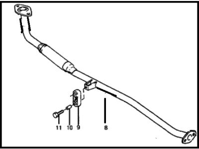 Hyundai Excel Exhaust Pipe - 28610-21510
