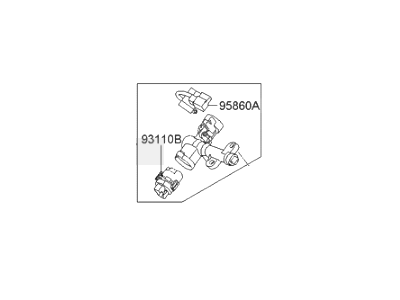 Hyundai 81910-4D030 Body & Switch Assembly-Steering & IGNTION