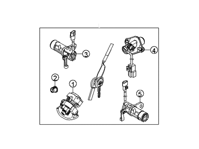 Hyundai 81905-4J000 Key Set