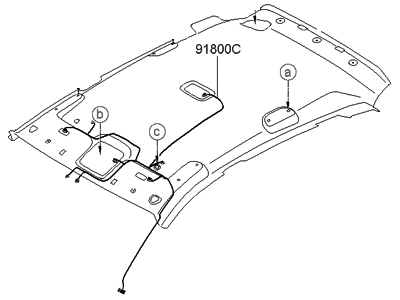 Hyundai 85310-2S410-MCH Headlining Assembly