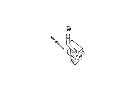 1989 Hyundai Sonata Coolant Reservoir - 25430-33112