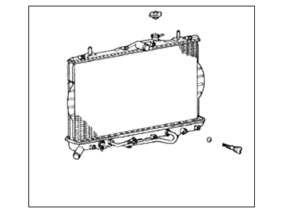 1999 Hyundai Accent Radiator - 25310-22070