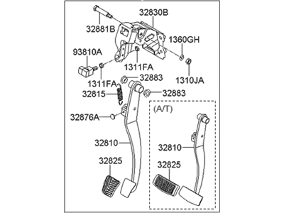 Hyundai Brake Pedal - 32800-3K000