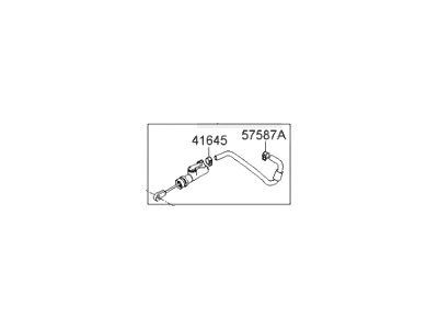 Hyundai 41605-3K250 Clutch Master/Cylinder & Hose