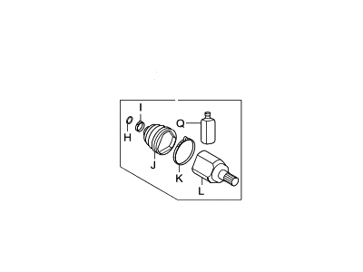 2010 Hyundai Tucson CV Joint Boot - 49597-2S200