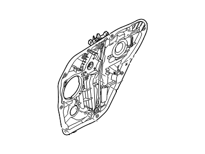Hyundai 83481-C1000 Rear Right-Hand Door Module Panel Assembly