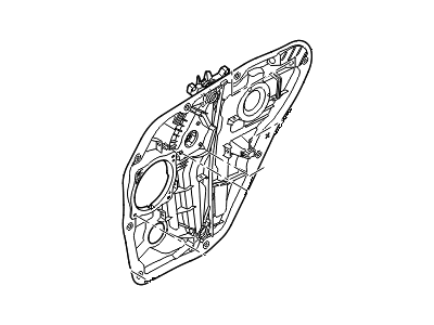 Hyundai Sonata Hybrid Window Regulator - 83471-C1000