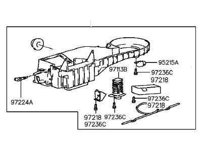 Hyundai 97029-34000 Case Assembly-Heater,Lower