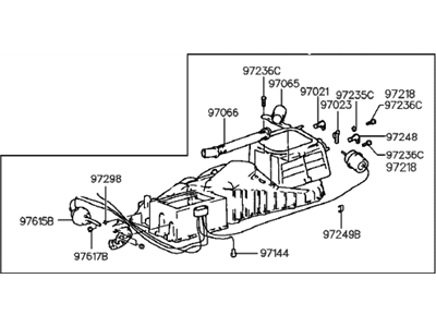 Hyundai 97011-34000 Case Assembly-Heater,Upper