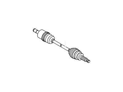 Hyundai 49600-0W900 Shaft Assembly-Drive Rear